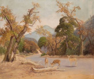 Landscape with Deer