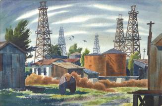 Orange Tanks - Oil Derrick Field