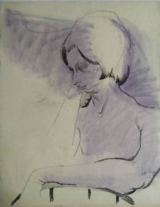 Untitled (Woman in Purple, Facing Down)