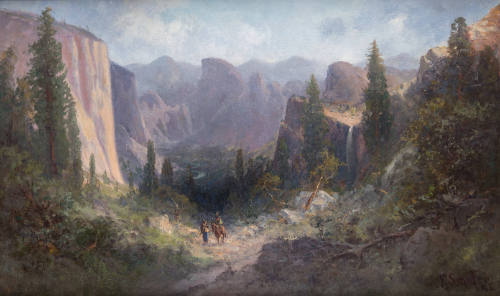 Native American Figures in Yosemite Valley