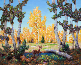 Untitled (Landscape with Deer)