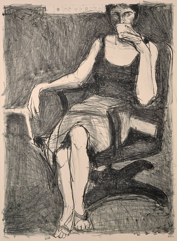 Seated Woman Drinking from a Cup