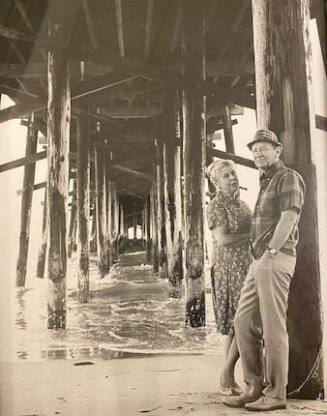 Betty and Phil Dike Under Newport Pier